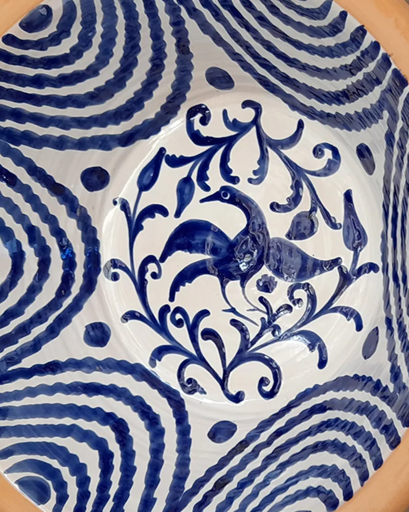 Garza Traditional Spanish Lebrillo in Blue — CASA PLETÓRICA